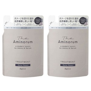 쿠마노 더 아미노룸 트리트먼트 릴랙스 리페어 리필용, 350ml, 2개