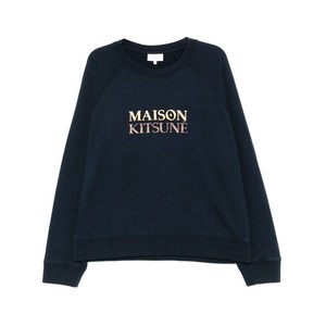 메종키츠네 로고 자수 스웨터, 블루계열, Standard M(KR 100)