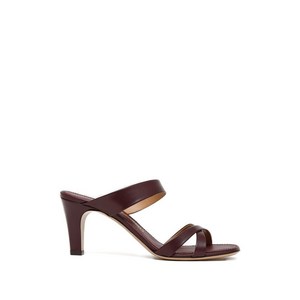 페라가모 타미 크로스 스트랩 힐 샌들, US width 10.5C, 레드계열