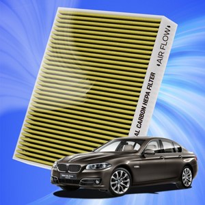 BMW 5시리즈 F10 F07 G30 GT 전차종 자동차 에어컨 히터 필터 초미세먼지 차단 활성탄 필터 H11, 1개, 5시리즈6세대[F10](10~17)-A41
