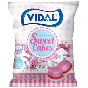 비달 스위트 케이크 모양 대용량 소프트 젤리, 480g, 1개