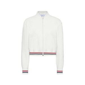 톰 브라운 스트라이프 디테일 봄버 재킷, 화이트계열, Italy 38(KR 44)