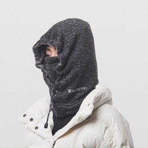인콘트로 멜란지 후드넥워머, 곤색