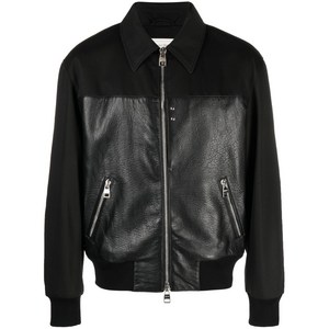 알렉산더맥퀸 패널 지퍼 보머 재킷, 블랙계열, Italy 52