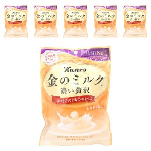 칸로 금의 밀크 캔디 진한 사치, 80g, 6개