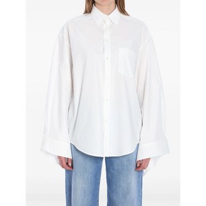 발렌시아가 tied-cuff shirt
