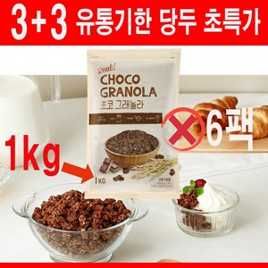 동서 초코 그래놀라 시리얼, 1kg, 6개