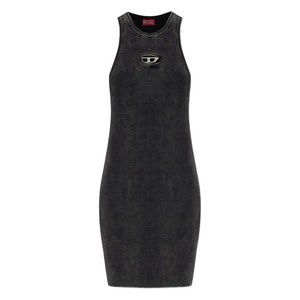 디젤 M앵커리지 로고 장식 골지 미니 드레스, 그레이계열, Standard XS(KR 44)