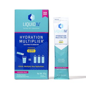 리퀴드이브 하이드레이션 멀티플라이어 일렉트로라이트 드링크 믹스 패션 프루트 16g, 160g, 1개