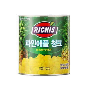 (주)동서 리치스 파인애플 청크, 3kg, 2개