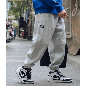 밴딩 조거 팬츠 트레이닝 남자 츄리닝 긴 바지 그레이 3XL