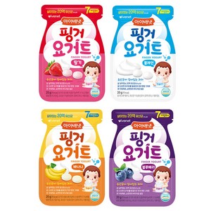 아이배냇(주) ivenet 핑거요거트 플레인1+블루베리1+딸기1+바나나1, 20g, 1개