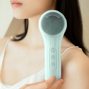 LOMESO 진동클렌저 실리콘 브러시 세안 전동 클렌저 온열 얼굴클렌징기계