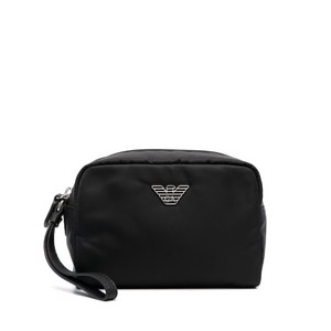 엠포리오아르마니 로고 장식 메이크업 파우치