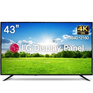 위드라이프 43인치 4K UHD TV 엘지정품패널 에너지1등급 고화질티비, 43UHD, 고객직접설치, 스탠드형, 109cm/43인치