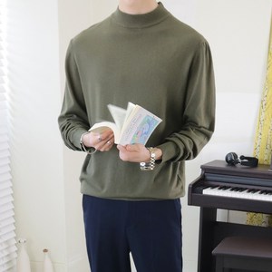 로코비전 남성용 반목 반폴라 오버핏 니트