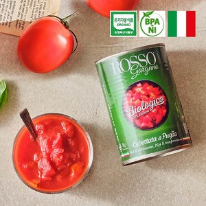 유기농 로쏘 토마토 다이스드 소스, 400g, 2개