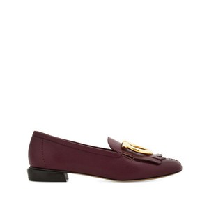 페라가모 간치오 프린지 디테일 로퍼, US width 6C, 바이올렛/보라계열