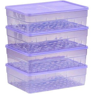 땡스소윤 냉동실 전용 밀페용기 점보 쿨라벤더