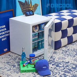 포쿨 음료수냉장고 쇼케이스 디지털 미니 가정용 업소용 음료 술장고 50L