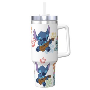 Tiger Pavilion 카툰 캐릭터 핸들 아이스 텀블러 1200ML, 기타 치는 캐릭터, 1개