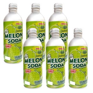 산가리아 멜론 소다 음료, 500ml, 6개