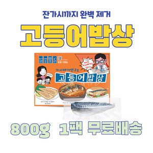 가시제거연구소 고등어밥상 노르웨이 순살 고등어 오렌지라벨, 800g, 1개