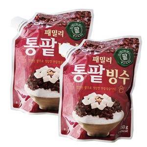 청우 패밀리 통팥빙수 삶은팥(파우치)750g x 2개, 750g