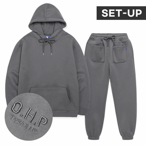 겨울 남성 츄리닝 세트 기모 후드 티셔츠 조거팬츠 트레이닝복 바지 남녀공용 셋업