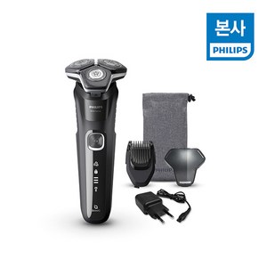 [필립스] [엘라이브] NEW 2024 SkinIQ 5000 시리즈 전기면도기 S5898/18 딥블랙, 딥 블랙