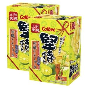 가루비 카타아게 포테이토 오키나와 시콰사 레몬 맛 6개입, 90g, 2개