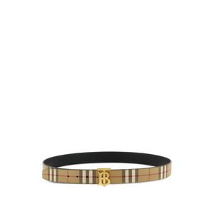 버버리 체크 패턴 벨트, cm 100, 베이지계열+레드계열