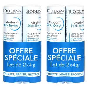 바이오더마 아토덤 스틱 레브르 립밤 2개입, 무향, 8g, 2개