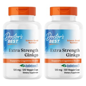 닥터스베스트 엑스트라 스트렝스 징코 120mg 베지 캡슐, 120정, 2개