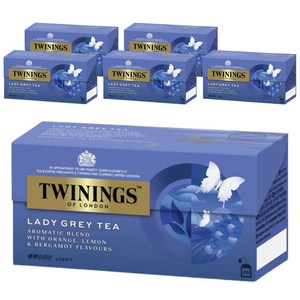 트와이닝 레이디 그레이 티, 25개입, 6개