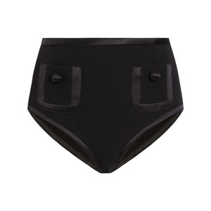 돌체앤가바나 새틴 트리밍 미니 쇼츠, 블랙계열, Italy 44(KR 66)