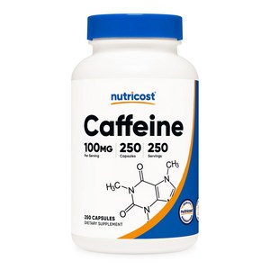 뉴트리코스트 카페인 캡슐 100mg 250정 1병, 250정, 1개