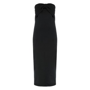 끌로에 보우 디테일 미디 드레스, 블랙계열, Standard S(KR 55)