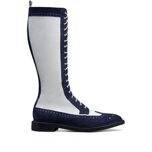 톰 브라운 롱윙 스웨이드 롱 부츠, US 9(KR 270), 화이트계열+블루계열