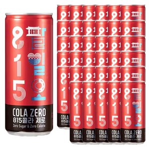 웅진식품 815콜라 제로 음료, 250ml, 30개