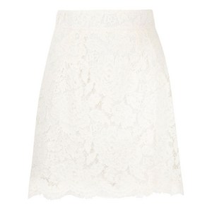 돌체앤가바나 플로럴 레이스 미니 스커트