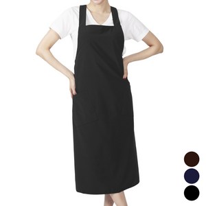 검정 X형 폴리 롱앞치마 미용실 카페 네일 AE26LL, AE26LL 검정, 1개