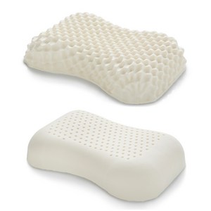 라텍스베게 1+1 경추베개 일자목베개 거북목베개, G) 02땅콩지압+04땅콩, 2개