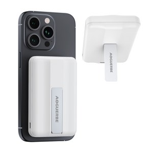 AOGUERBE 맥세이프 무선 보조배터리 고속충전 10000mAh PD 22.5W 거치대 휴대용