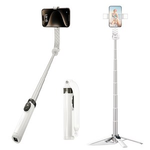 휴대폰 셀카봉 일체형 편리한 휴대 LED 뷰티 보광등 삼각대 사각대 GoPro 거치대 무선 블루투스 충전 스마트 리모컨
