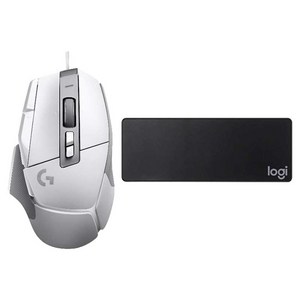 로지텍 게이밍 유선마우스 + 마우스 장패드