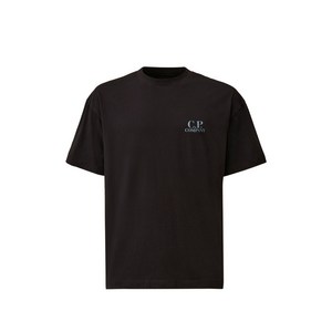C.P.컴퍼니 로고 디테일 티셔츠, 블루계열, Standard M(KR 100)
