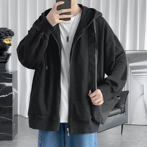 데일리퍼블릭 남녀공용 오버핏 기모 후드집업 루즈핏