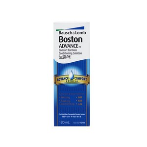 보스톤 어드밴스 컴포트 포뮬라 콘디쇼닝 솔루션 렌즈 보존액, 120ml, 2개