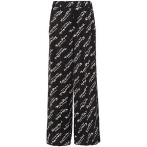 겐조 로고 프린트 트윌 팬츠, 블랙계열+화이트계열, France 38